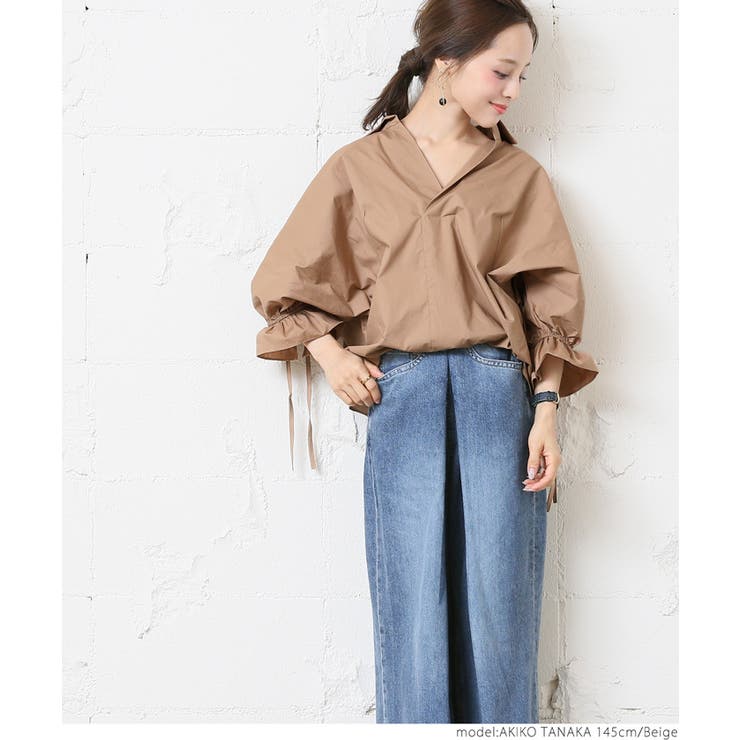 akiki ribbon one shoulder top Ⅲ/WHITE（Side Knot Off