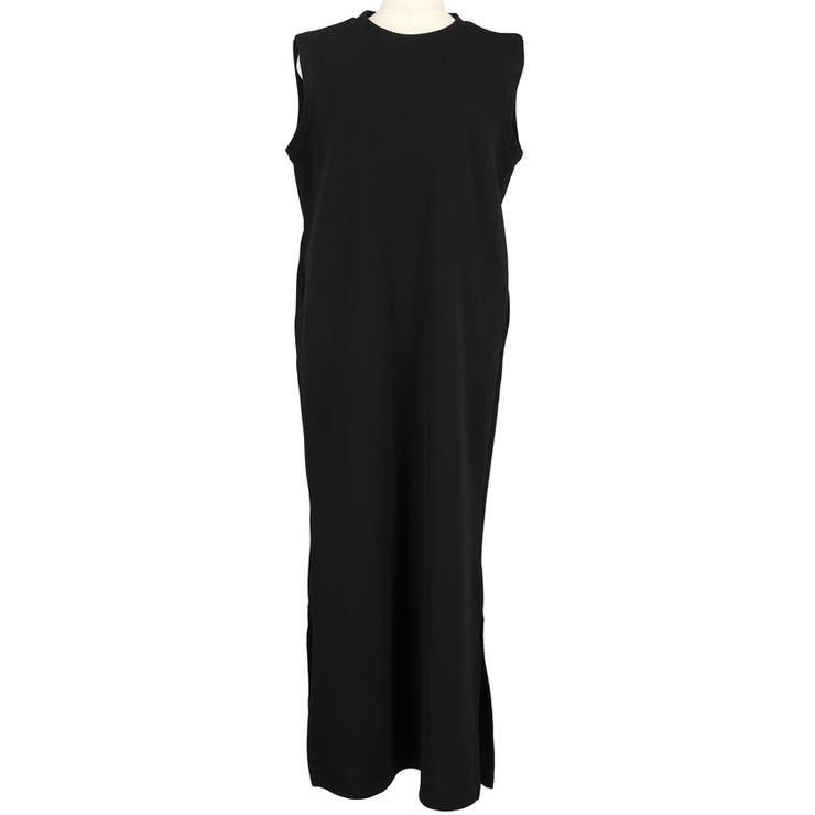 PLEATS PLEASE　缶　エンボス加工　ノースリーブロングワンピース PLEATS PLEASE プリーツプリーズ イッセイミヤケ PP71-JH516