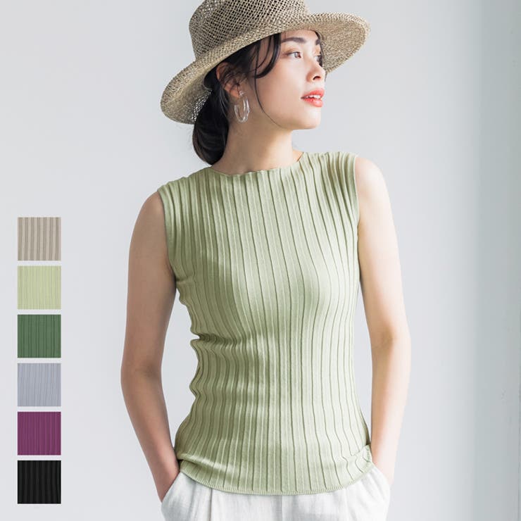 ニット レディース ノースリーブ | coca | 詳細画像1 