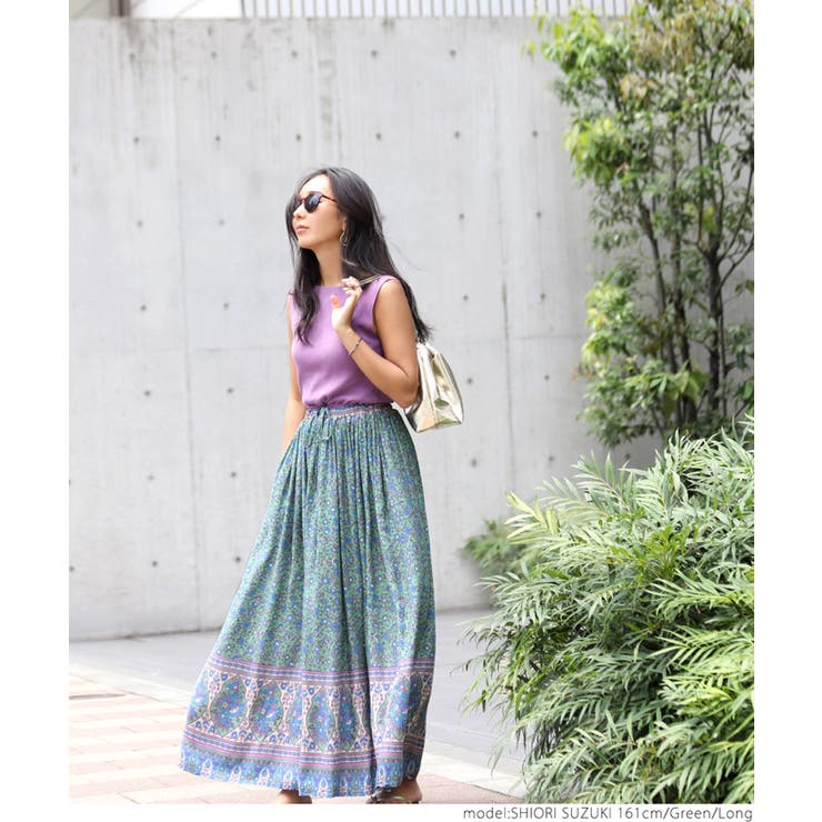 COCCA PANI trend 総柄フレアスカート レッド M エレガント COCCA PANI trend 総柄フレアスカート レッド M エレガント