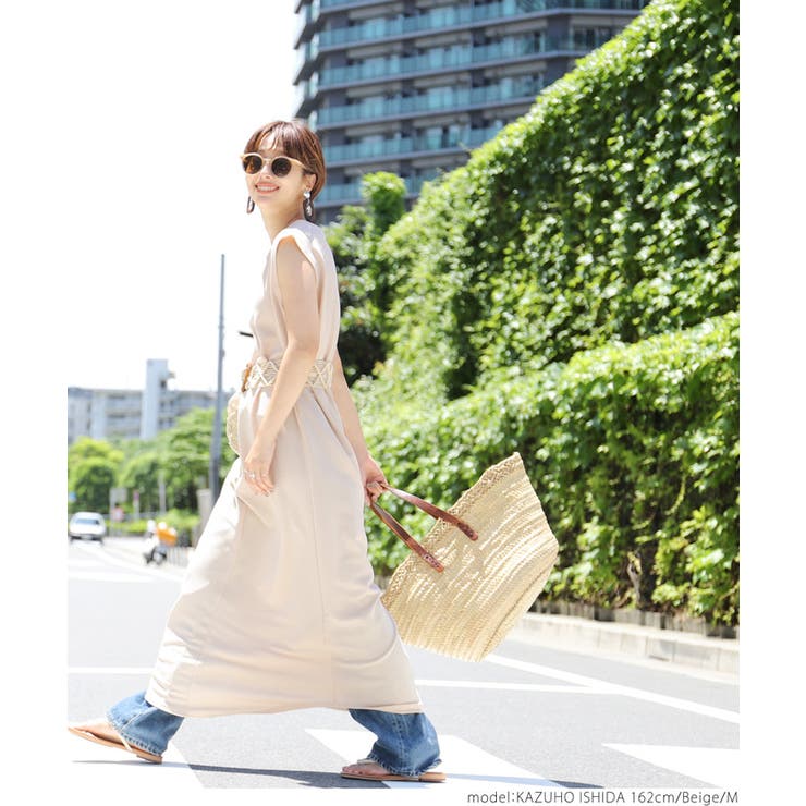エンボス加工キーネックフレンチスリーブワンピースcocaオリジナル 石田一帆さん… | coca | 詳細画像19 