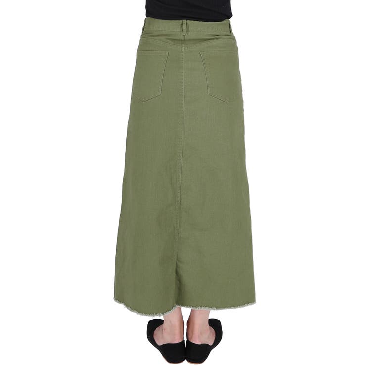 ミリタリーカラータイトスカートcocaオリジナル 鈴木詩織さん着用(切りっぱなし… | coca | 詳細画像5 