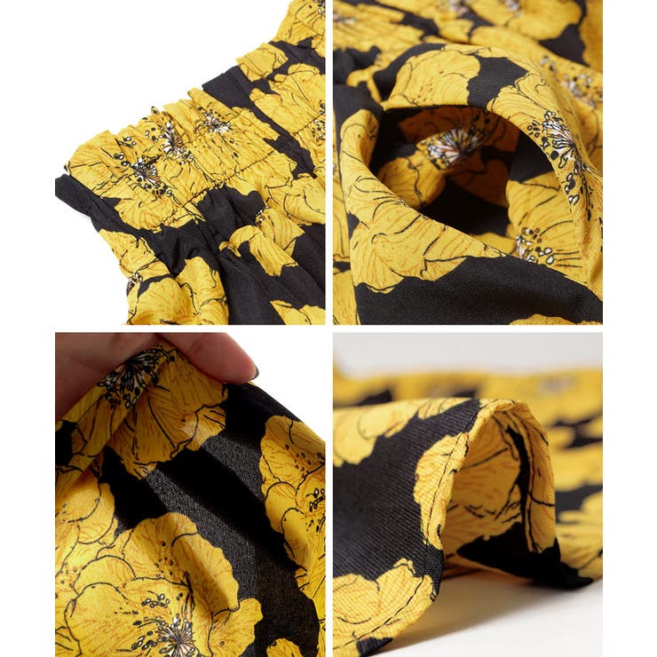 レトロ花柄フレアロングスカート | coca | 詳細画像14 