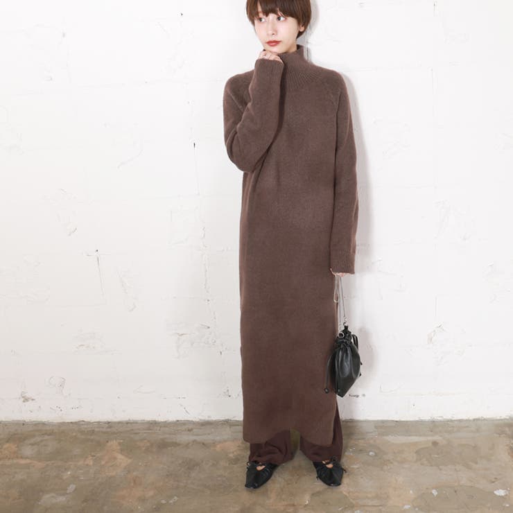 ハイネックサイドスリットニットワンピースcocaオリジナル 石田一帆さん着用 品番 Pa Coca コカ のレディースファッション通販 Shoplist ショップリスト