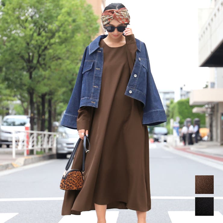 たっぷりフレア上品無地ワンピースcocaオリジナル 鈴木詩織さん着用 品番 Pa Coca コカ のレディースファッション通販 Shoplist ショップリスト