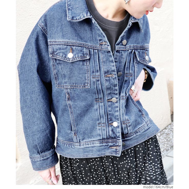 フロントタックシンプルデニムジャケットcocaオリジナル | coca | 詳細画像11 