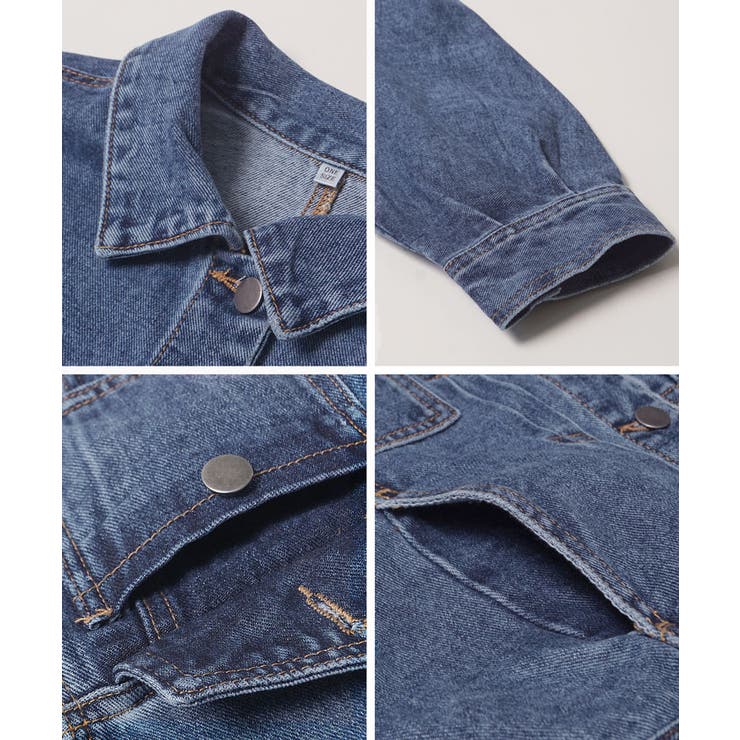 フロントタックシンプルデニムジャケットcocaオリジナル | coca | 詳細画像14 