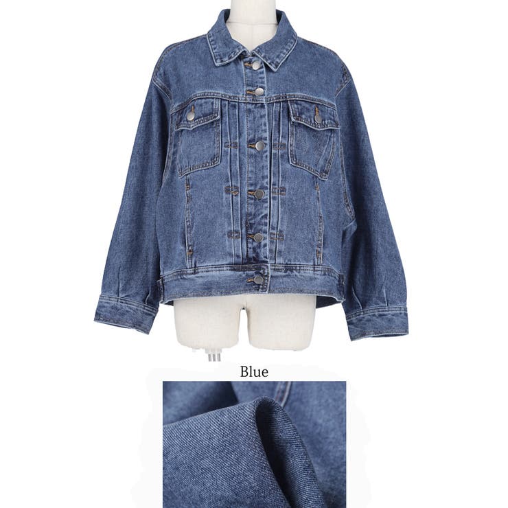 フロントタックシンプルデニムジャケットcocaオリジナル | coca | 詳細画像15 