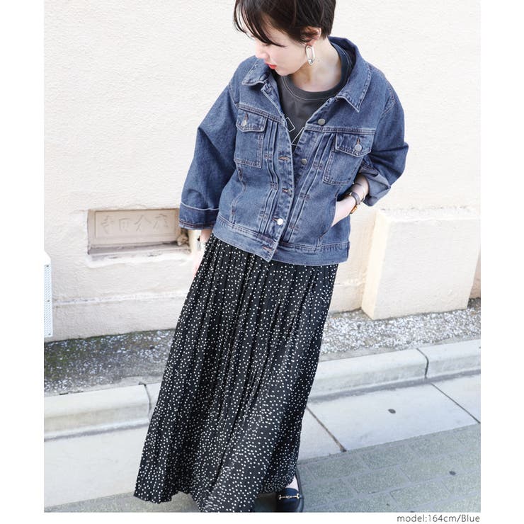 フロントタックシンプルデニムジャケットcocaオリジナル | coca | 詳細画像8 