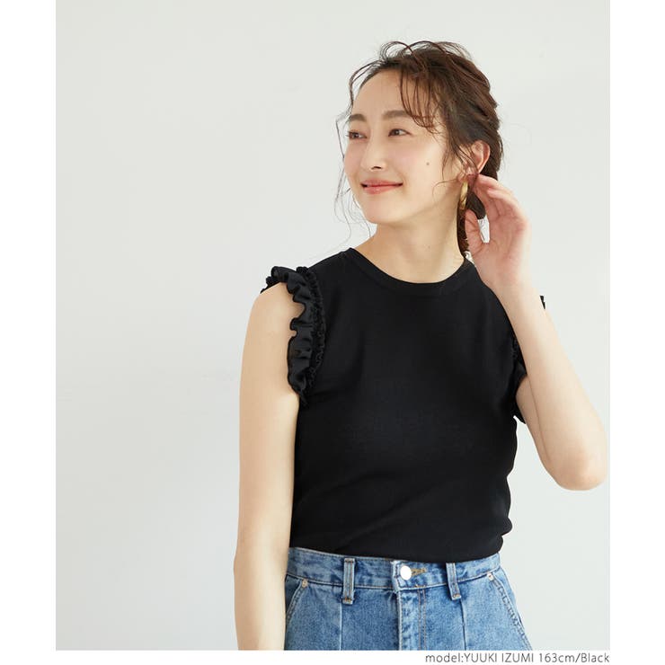 ［Black］ | サマーニット レディース ノースリーブ | coca