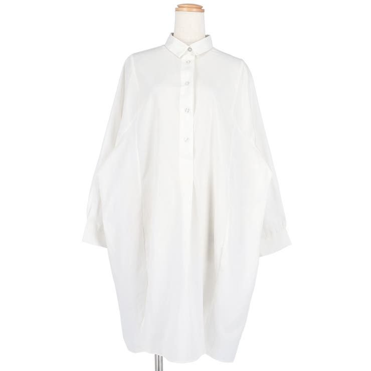 シャツワンピース レディース ロングシャツ[品番：PA000010838