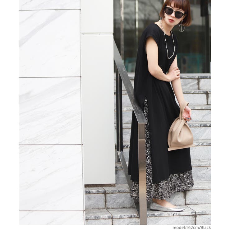 CPG ノースリーブ ワンピース 新品タグ付き 千鳥格子 ニットワンピース ノースリーブ ワンピース. ドレス