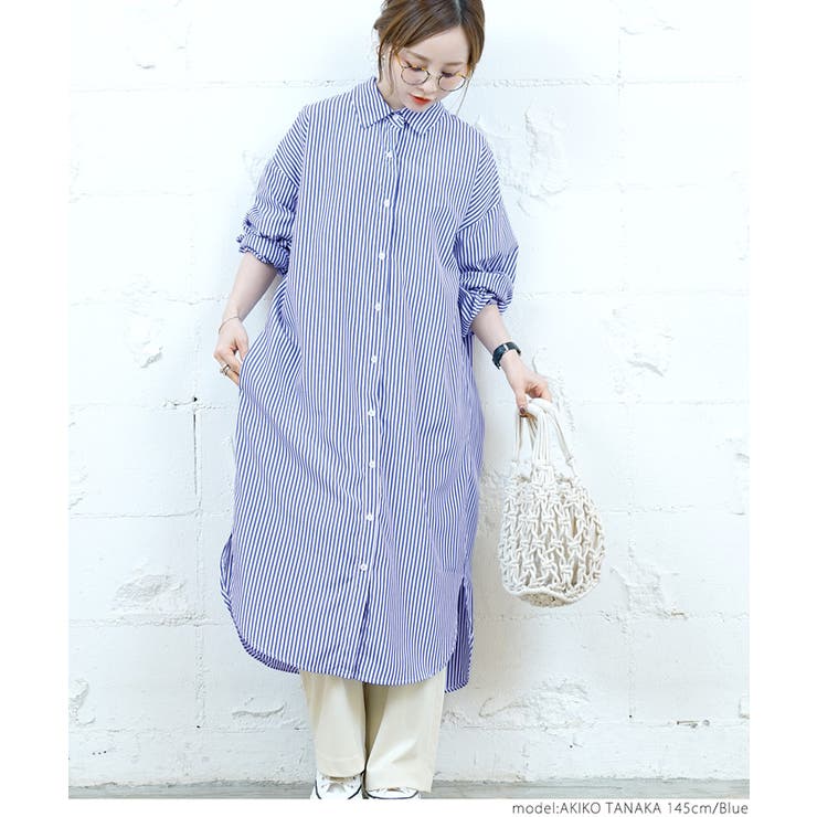 シャツワンピース レディース ストライプ 品番 Pa Coca コカ のレディースファッション通販 Shoplist ショップリスト