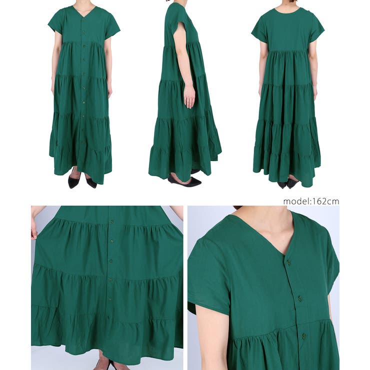 ティアードワンピース レディース 前後2way | coca | 詳細画像16 