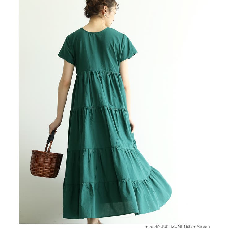 ティアードワンピース レディース 前後2way | coca | 詳細画像8 