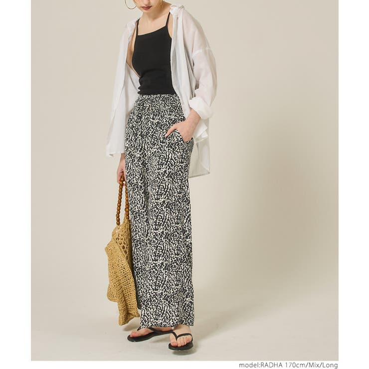 ワイドパンツ レディース 柄パンツ | coca | 詳細画像5 