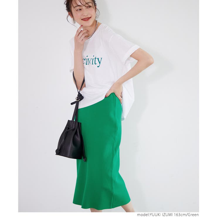 ［Green］ | タイトスカート レディース ミモレ丈 | coca
