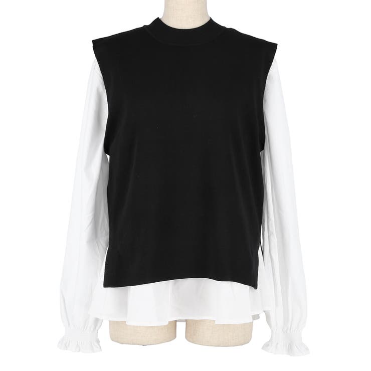 ニットベストセットブラウス レディース | coca | 詳細画像5 