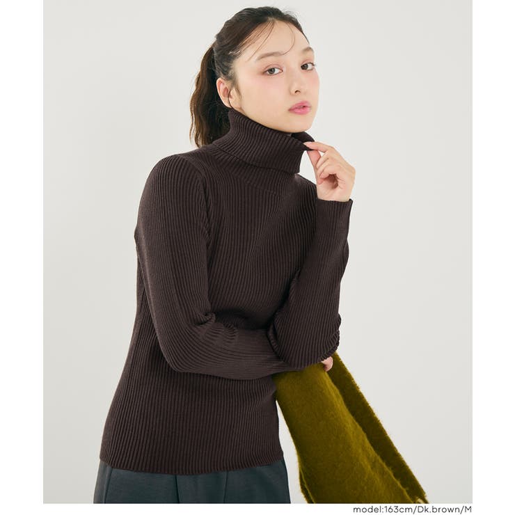 ［Dk.brown］ | 極上タートルネック | coca