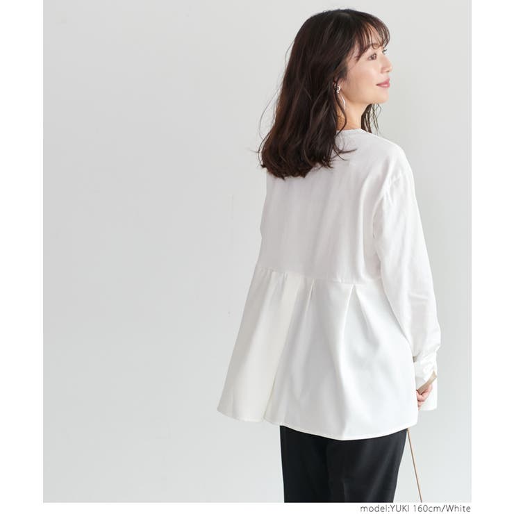 ディニテコリエ［F］極美品　着痩せ　薄手　裾切り替えトップス　前後アシメ　長袖 楽天市場】Dignite collier（トップス｜レディースファッション