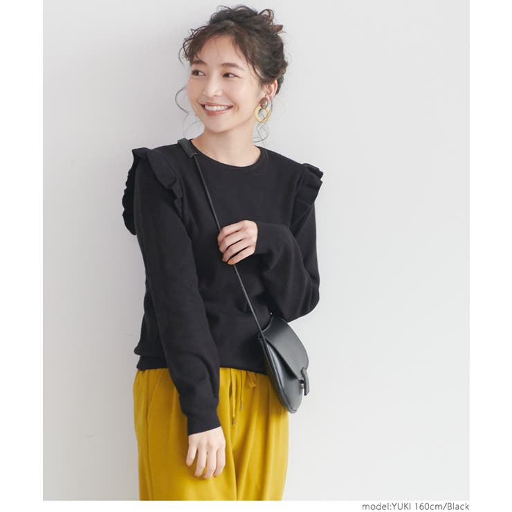 ニット レディース 肩フリル[品番：PA000011368]｜coca（コカ）の