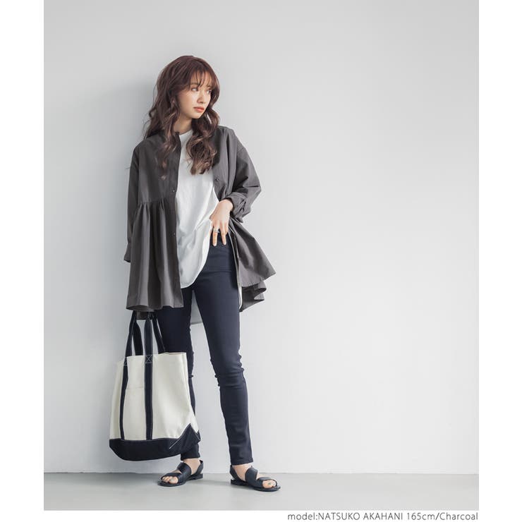 フロントボタンギャザーチュニック | coca | 詳細画像10 