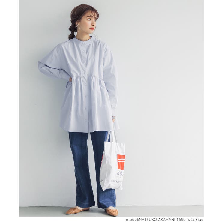 フロントボタンギャザーチュニック | coca | 詳細画像11 