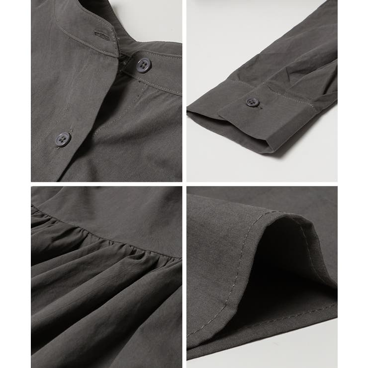 フロントボタンギャザーチュニック | coca | 詳細画像18 