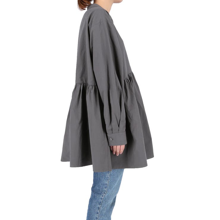 フロントボタンギャザーチュニック | coca | 詳細画像5 