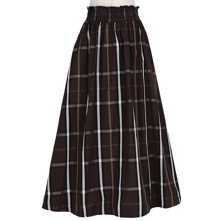 新色登場／フレアチェックスカート[品番：PA000011638]｜coca（コカ