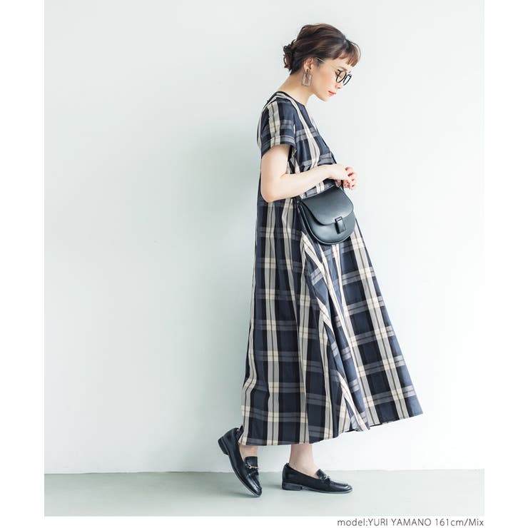 フレアタータンチェックワンピース | coca | 詳細画像12 