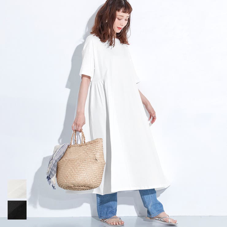 ワンピース カットソー ドッキング 品番 Pa Coca コカ のレディースファッション通販 Shoplist ショップリスト