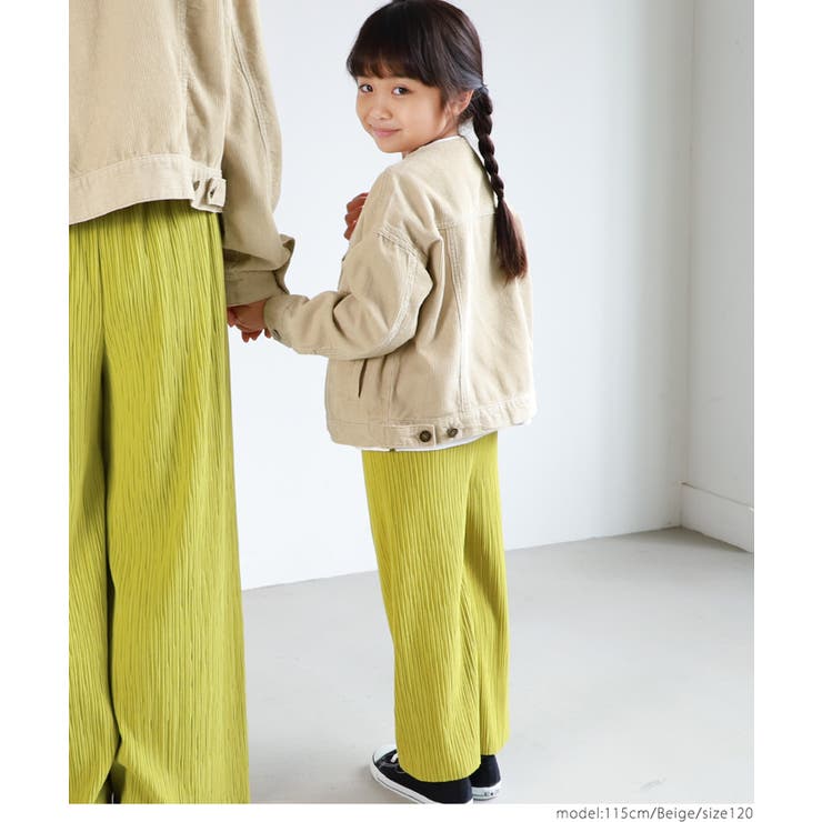 キッズ 親子お揃いノーカラーコーデュロイジャケット[品番：PA000012032]｜coca（コカ）のキッズ ファッション通販｜SHOPLIST（ショップリスト）