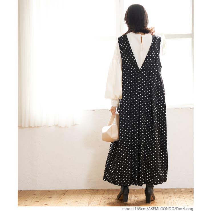 2WAYドットワンピース[品番：PA000012166]｜coca（コカ）の