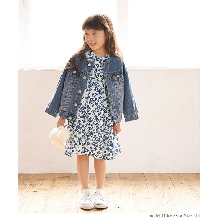 キッズ 親子お揃いシルエットフラワーワンピース | coca | 詳細画像11 