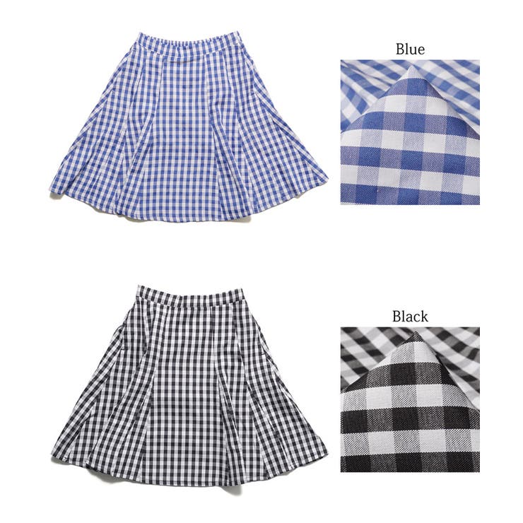 キッズ ギンガムチェックボリュームスカート | coca | 詳細画像16 