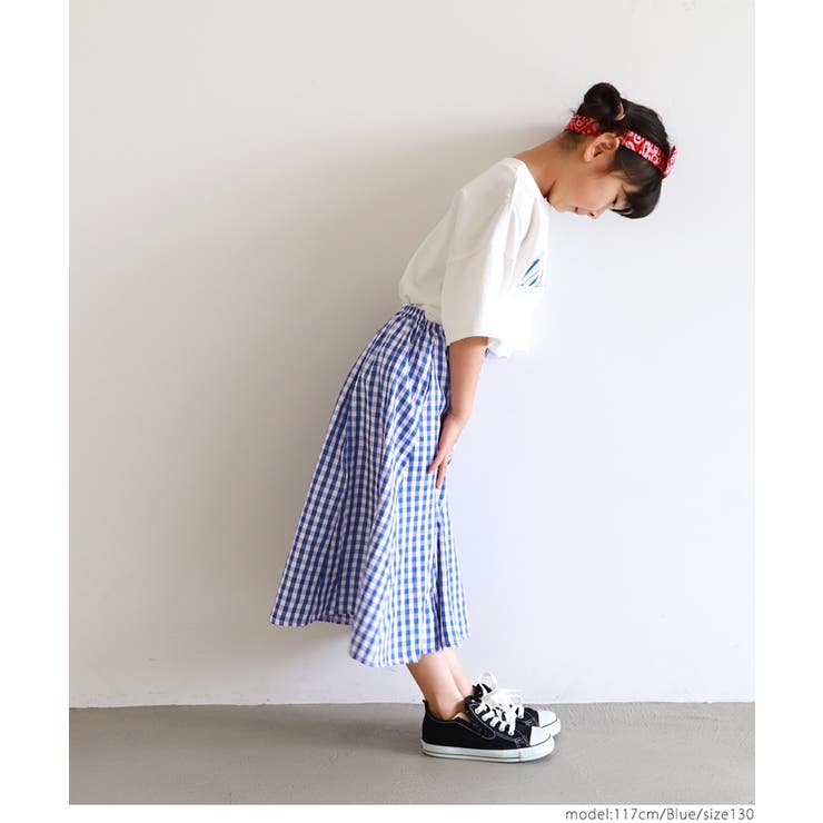 キッズ ギンガムチェックボリュームスカート | coca | 詳細画像12 