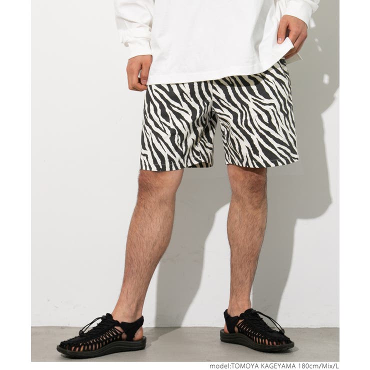 ゼブラショートパンツ[品番：PA000012376]｜coca（コカ）｜メンズ