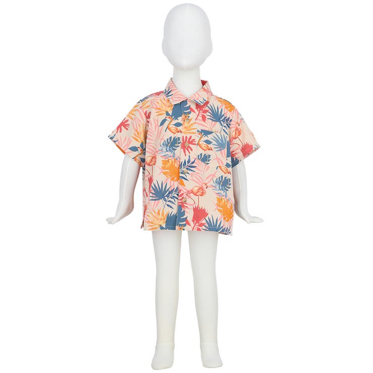 キッズ 親子お揃いコーラルバードアロハSH | coca | 詳細画像3 