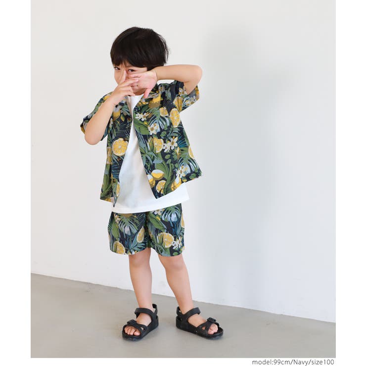 キッズ レモン柄ショートパンツ[品番：PA000012432]｜coca（コカ