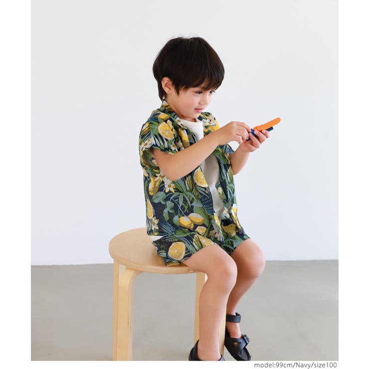 キッズ レモン柄ショートパンツ[品番：PA000012432]｜coca（コカ