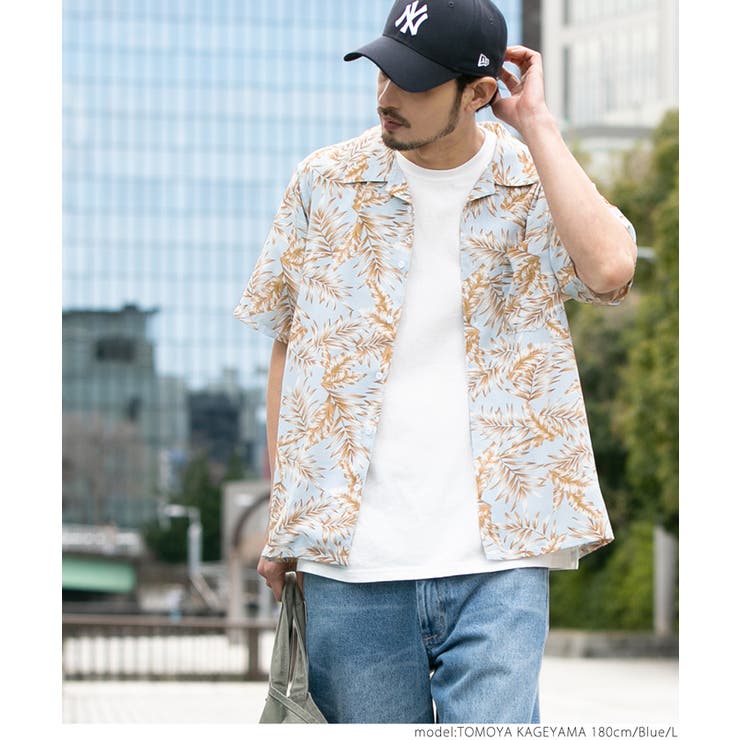 メンズ 爽やかリーフアロハシャツ 品番 Pa Coca コカ のメンズファッション通販 Shoplist ショップリスト