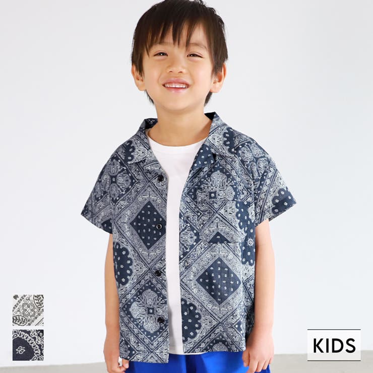 キッズ 親子お揃いバンダナアロハシャツ | coca | 詳細画像1 