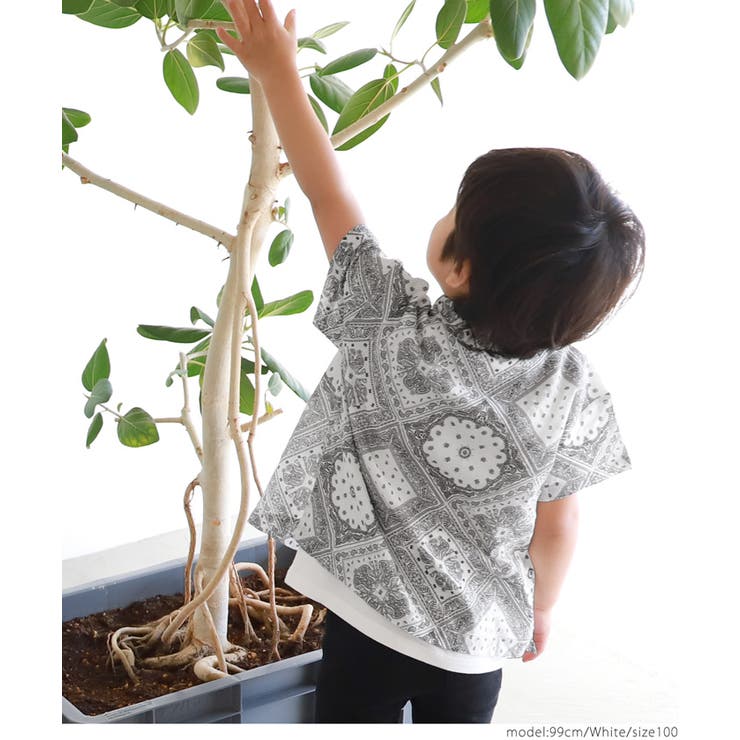 キッズ 親子お揃いバンダナアロハシャツ | coca | 詳細画像8 