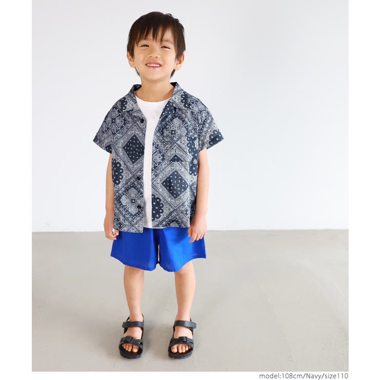 キッズ 親子お揃いバンダナアロハシャツ | coca | 詳細画像11 