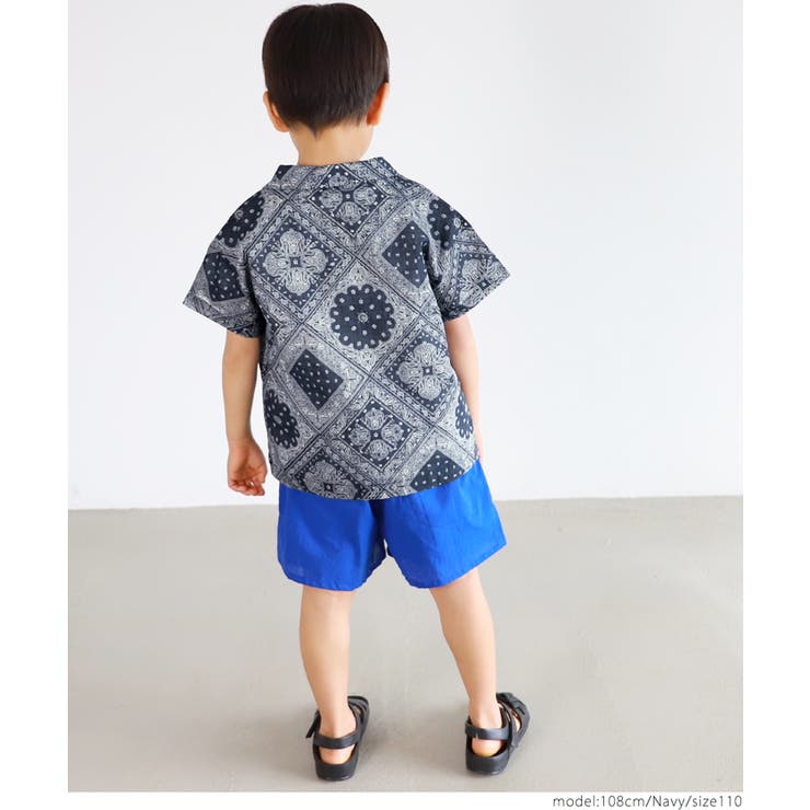 キッズ 親子お揃いバンダナアロハシャツ | coca | 詳細画像13 