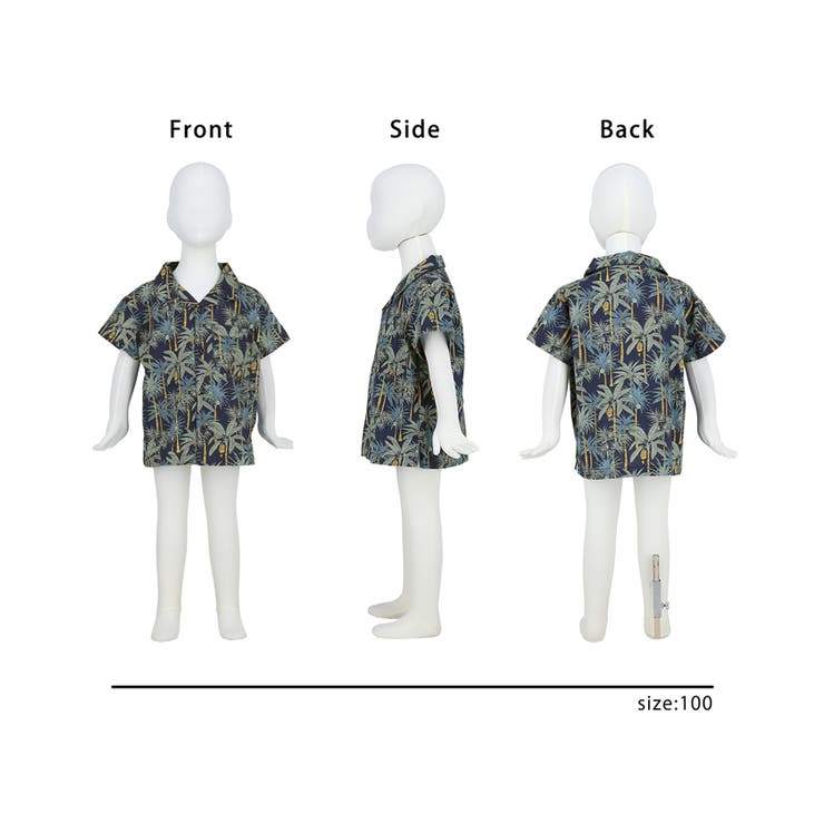 キッズ バナナの木アロハシャツ | coca | 詳細画像15 