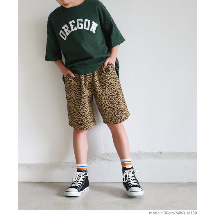 キッズ レオパード柄ハーフパンツ[品番：PA000012505]｜coca