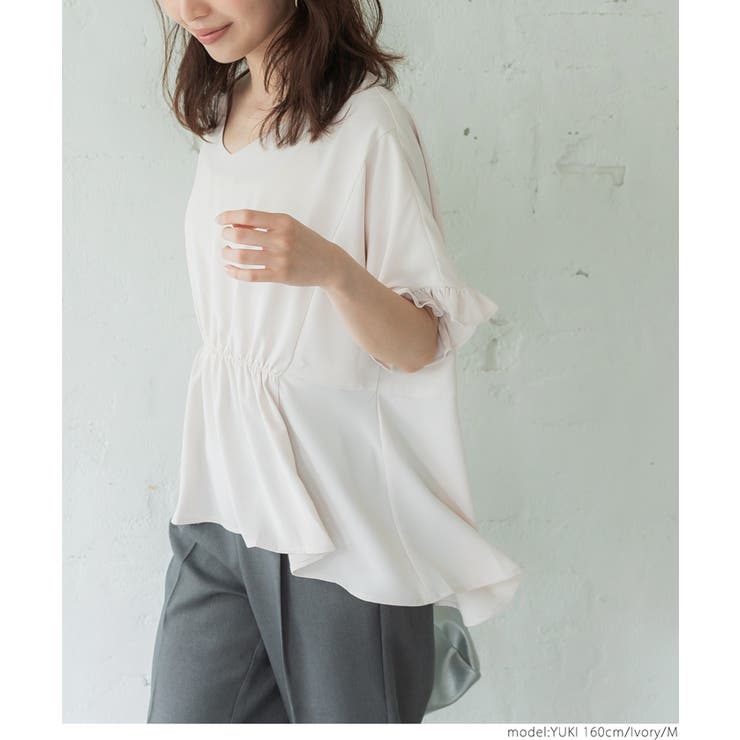 SALE✩.*˚スコットクラブ系列Aga シアー素材 チュニック ブラウス SALE✩.*˚スコットクラブ系列Aga シアー素材 チュニック ブラウス