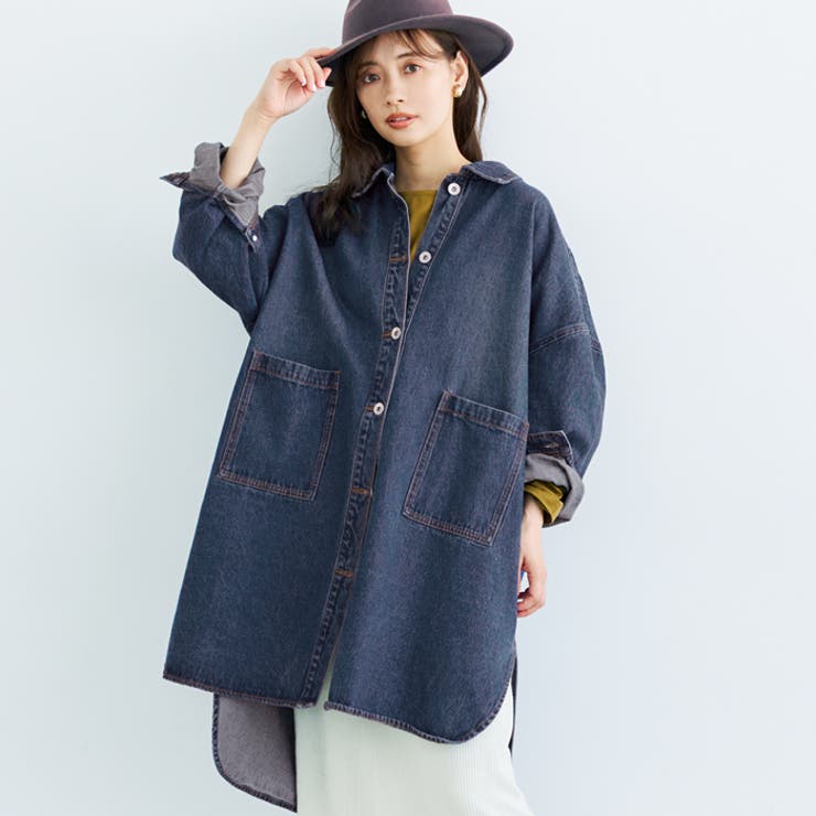 ロングデニムジャケット[品番：PA000013166]｜coca（コカ）の